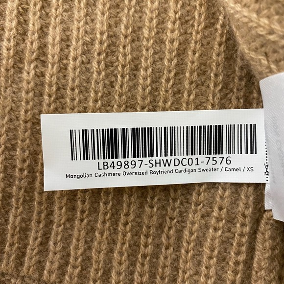 Quince Cardigan Womens XS Boyfriend Oversized Mongolian Cashmere Quiet Luxury - Picture 8 of 12